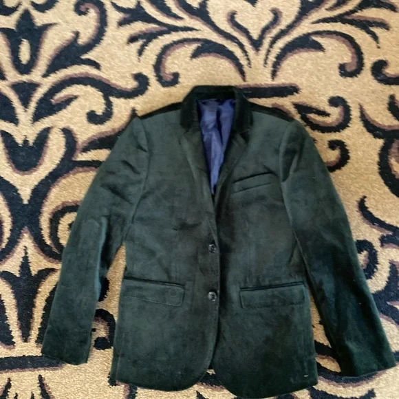 🍂Crewcuts Green Velvet Sports Jacket - Picture 1 of 3
